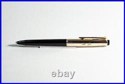 1963 H. B. Masterpiece MONTBLANC 78 Ballpoint Pen Lever Mech. Clip BLACK & GOLD