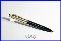 1963 H. B. Masterpiece MONTBLANC 78 Ballpoint Pen Lever Mech. Clip BLACK & GOLD