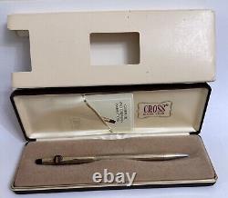 1980's Apple Computer Macintosh Rainbow Logo Cross Pen 10k Gold Filled Case Box