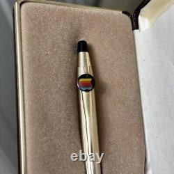 1980's Apple Computer Macintosh Rainbow Logo Cross Pen 10k Gold Filled Case Box