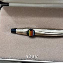 1980's Apple Computer Macintosh Rainbow Logo Cross Pen 10k Gold Filled Case Box