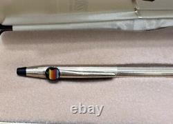 1980's Apple Computer Macintosh Rainbow Logo Cross Pen 10k Gold Filled Case Box