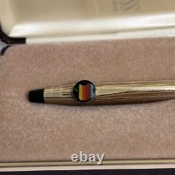 1980's Apple Computer Macintosh Rainbow Logo Cross Pen 10k Gold Filled Case Box