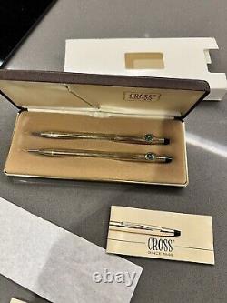 1984Cross 10Kt Rolled Gold Pen and Pencil Set Brand New Full Set Mercedes