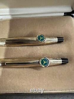 1984Cross 10Kt Rolled Gold Pen and Pencil Set Brand New Full Set Mercedes
