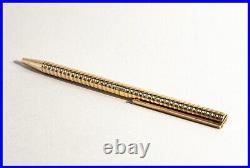 1990s Design ST. DUPONT PARIS CLASSIQUE Annelé Ballpoint Pen Gold Plated