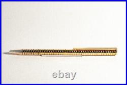 1990s Design ST. DUPONT PARIS CLASSIQUE Annelé Ballpoint Pen Gold Plated