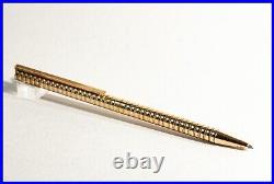 1990s Design ST. DUPONT PARIS CLASSIQUE Annelé Ballpoint Pen Gold Plated