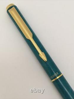 1993 Parker 95 Vert Lagon Lacquer Gold Trim Ballpoint Pen-france