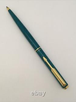 1993 Parker 95 Vert Lagon Lacquer Gold Trim Ballpoint Pen-france