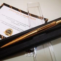 24k Gold Plated Etched Parker Jotter Ballpoint Pen Limited Edition In Gift Box