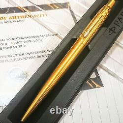 24k Gold Plated Parker Premium Jotter Ball Point Writing Pen Gift Boxed Ink