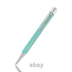 925 Sterling Silver Tango Ballpoint Pen Aquamarine Waldmann