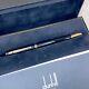 Alfred Dunhill Ballpoint Pen Sidecar Steamliner Black Resin Gold Trim Withbox&card