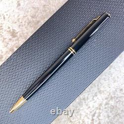 Alfred Dunhill Ballpoint Pen Sidecar Steamliner Black Resin Gold Trim withBox&Card