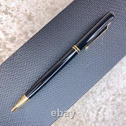 Alfred Dunhill Ballpoint Pen Sidecar Steamliner Black Resin Gold Trim withBox&Card