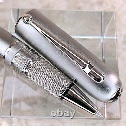 Alfred Dunhill Rollerball Pen Sidecar Brushed Silver Body