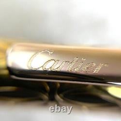 Authentic Cartier Ballpoint Pen C de Cartier Pink Gold Finish 2C Logo with Box