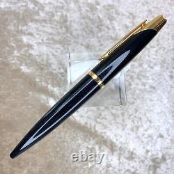 Authentic Dunhill Ballpoint Pen AD1800 Black Glitter Lacquer & Gold Finish