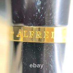 Authentic Dunhill Ballpoint Pen AD1800 Black Glitter Lacquer & Gold Finish