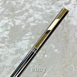 Authentic Dunhill Ballpoint Pen New Gemline Gunmetal Silver with No Case