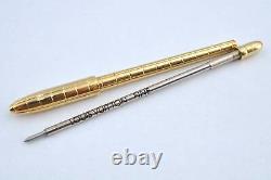 Authentic Louis Vuitton Stylo Agenda GM Ballpoint Pen Gold N75003 LV H1158