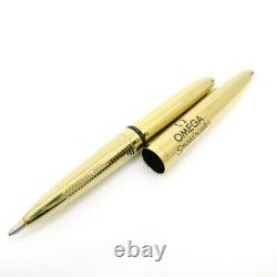 Authentic OMEGA Space Pen Ballpoint Pen Gold Brass #36631356