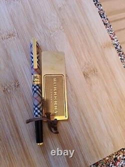 BURBERRY Vintage Fountain pen & book mark