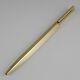 Bvlgari Eccentric Gold Plated Ballpoint Pen (used)(blue Ink) Free Shipping