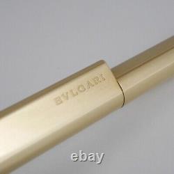 BVLGARI ECCENTRIC Gold Plated Ballpoint Pen (used)(Blue Ink) FREE SHIPPING
