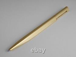 BVLGARI ECCENTRIC Gold Plated Ballpoint Pen with Case (Blue Ink) FREE SHIPPING