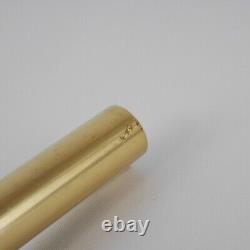 BVLGARI ECCENTRIC Gold Plated Ballpoint Pen with Case (used)(Blue Ink)