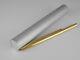 Bvlgari Eccentric Gold Plated Ballpoint Pen With Case (used) Free Shipping