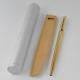 Bvlgari Eccentric Gold Plated Ballpoint Pen With Case (used) Free Shipping