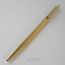 BVLGARI ECCENTRIC Gold Plated Ballpoint Pen with Case (used) FREE SHIPPING