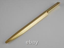 BVLGARI ECCENTRIC Gold Plated Ballpoint Pen with Case (used) FREE SHIPPING