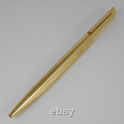 BVLGARI ECCENTRIC Gold Plated Ballpoint Pen with Case used FREE SHIPPING