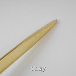 BVLGARI ECCENTRIC Gold Plated Ballpoint Pen with Case used FREE SHIPPING