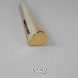 BVLGARI ECCENTRIC Gold Plated Ballpoint Pen with Case (used) FREE SHIPPING