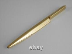 BVLGARI ECCENTRIC Gold Plated Short Ballpoint Pen (used) FREE SHIPPING WORLDWIDE
