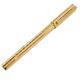 Bvlgari Authentic Ballpoint Pen Cap Type Blue Ink Refill With Case Gold Plated