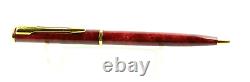 Beautiful Waterman Maestro Red And Gold Ballpoint Pen Made In France