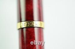 Beautiful Waterman Maestro Red And Gold Ballpoint Pen Made In France