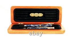 Boxed Set Parker Centennial Blue Marble Roller Ball Point Pen And Pencil 1991