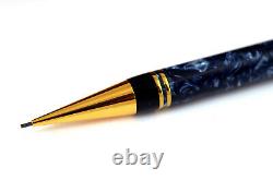 Boxed Set Parker Centennial Blue Marble Roller Ball Point Pen And Pencil 1991
