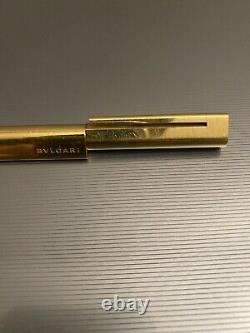 Bvlgari Eccentric Gold Plated Ballpoint Pen Luxury Mont Blanc
