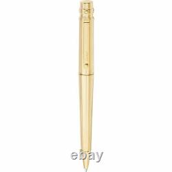 CARTIER Ballpoint Pen Gold Engraving LM Gold Finish Screws withcase New Unused