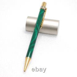 CARTIER Ballpoint pen Green Marble x Gold GP Twist