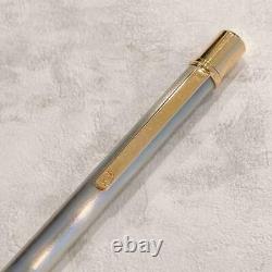 CARTIER Ballpoint pen Silver x Gold with Box