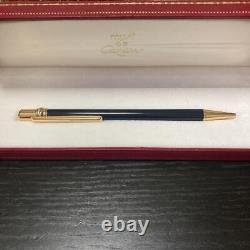 CARTIER Ballpoint pen Trinity Black x Gold must de Cartier with Case